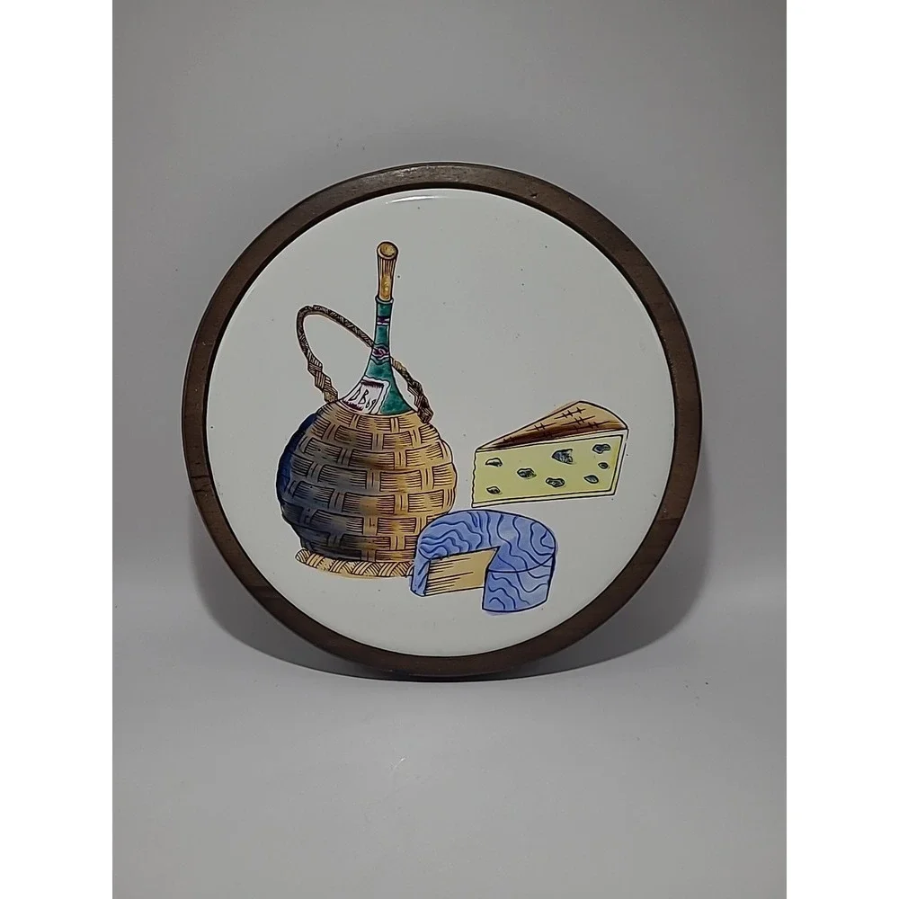 Nevco Vintage‎ Cheese Board Ceramic Wood